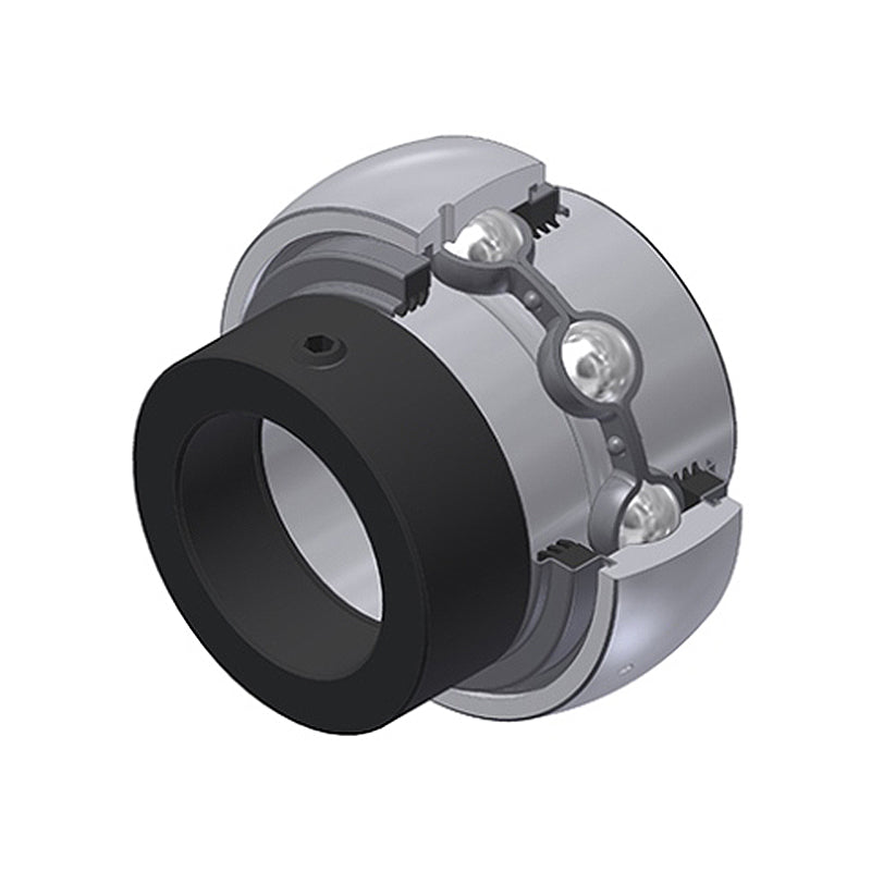 SNR EX312-36G2L3 Imperial Full Width Spherical Outer Bearing Insert 2-1/4 inch Bore 130mm Outside Diameter with Eccentric Collar and Triple Lip Seals - Allow 2-3 Days