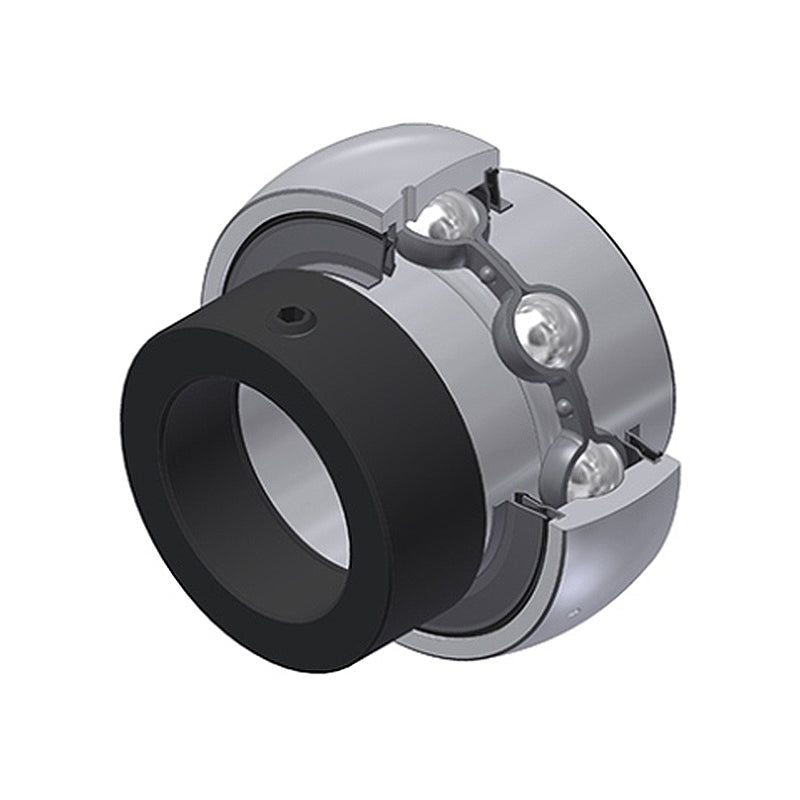 SNR EX208-24G2L4 Imperial Full Width Spherical Outer Bearing Insert 1-1/2 inch Bore 80mm Outside Diameter with Eccentric Collar and Multi Lip Seals - Allow 2-3 Days