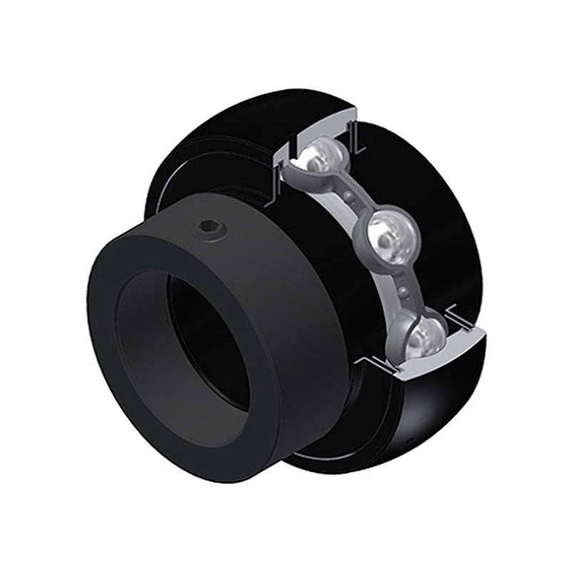 SNR EX215G2T20 Metric Full Width Spherical Outer High Temp Bearing Insert 75mm Bore 130mm Outside Diameter with Eccentric Collar - Allow 2-3 Days
