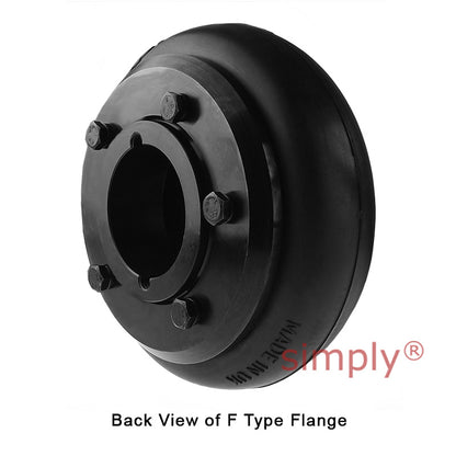 Major Brand F60H/F60F Inner/Outer Facing Taper Bores Type Tyre Drive Coupling Assembly with Natural Rubber Tyre