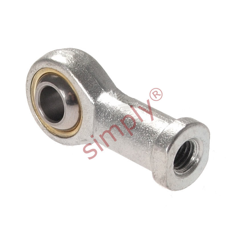 Dunlop FB-M04 Right Hand Metric Steel / Bronze Lined Maintenance Required Plain Female Rod End M4x0.7 Thread - Allow 2-3 Days