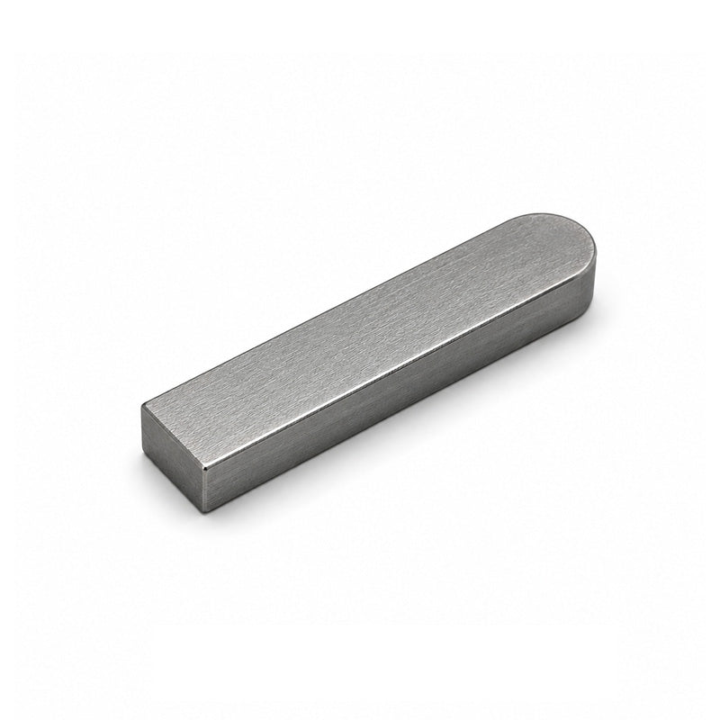 Metric Carbon Steel DIN6885 Feather Key with 1 Rounded End 6x6x30mm