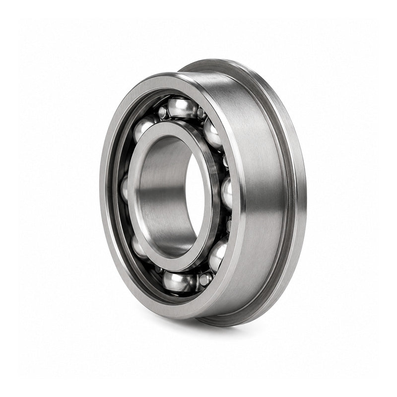 FR166 Budget Open Flanged Deep Groove Ball Bearing 3/16x3/8x1/8 inch