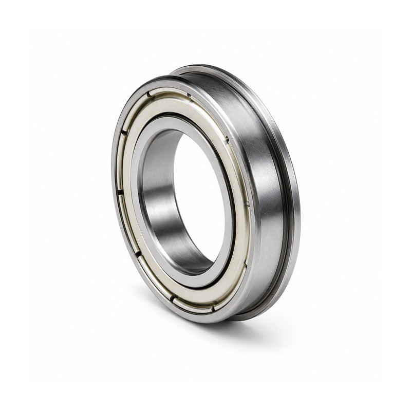 F6804ZZ Budget Metal Shielded Flanged Thin Section Deep Groove Ball Bearing 20x32x7mm