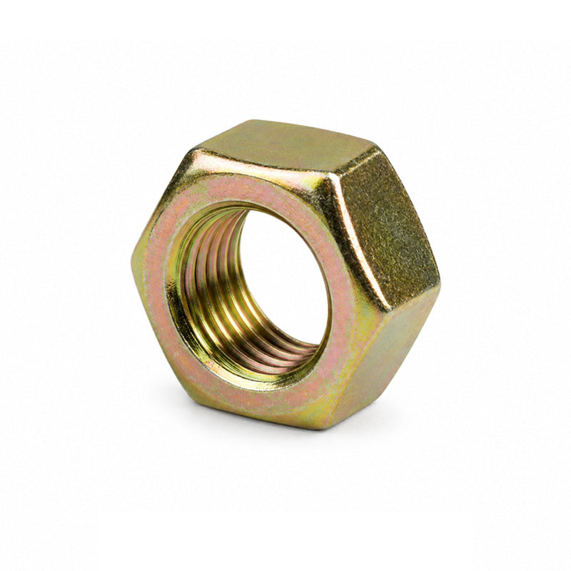 Unifix M12x19 - Class 8 Steel Full Nut DIN 934 with 1.75mm Pitch and Zinc and Yellow Finish - Allow 2-3 Days