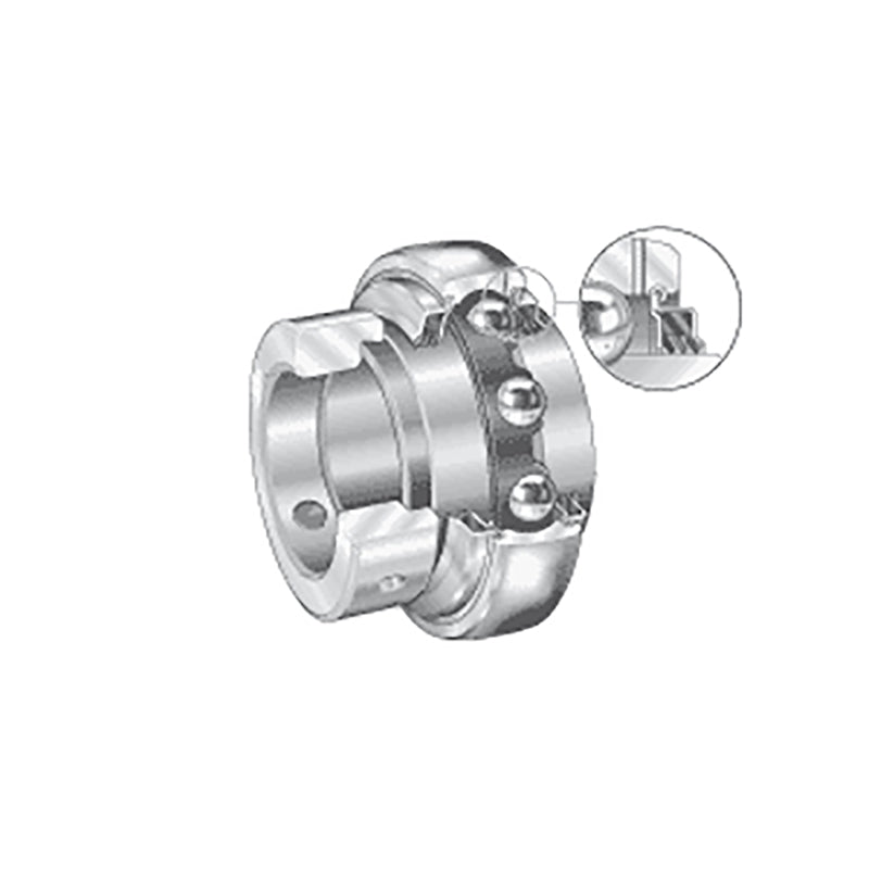 INA GE75XLKTTB Metric Spherical Outer Bearing Insert with T Seals and Eccentric Collar 75x130x67mm