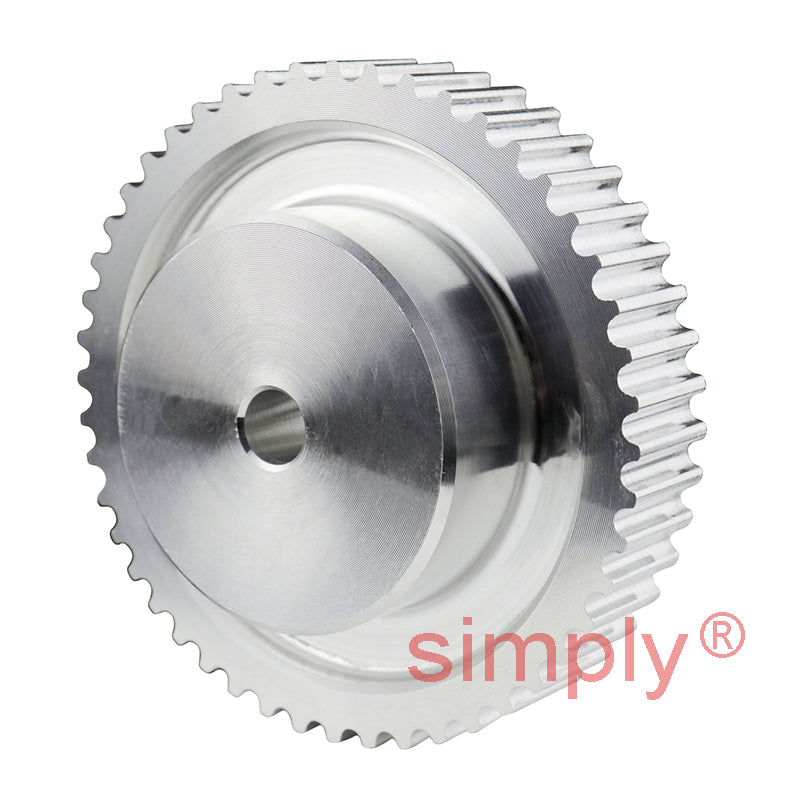 Drive-Flex P144-14M-170 - 14mm Pitch 144 Tooth Flangeless HTD Type Cast Iron Pilot Bore Timing Pulley for 170mm Wide Belts