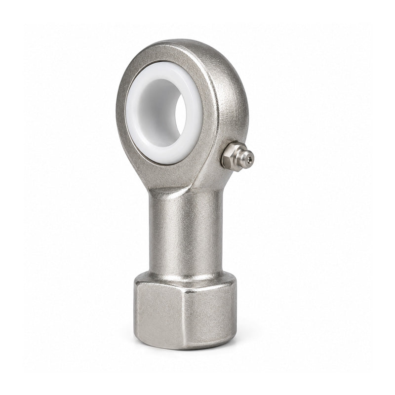 Fluro GIRSW14BO Right Hand Stainless Steel / PTFE Lined Maintenance Free Studded Female Rod End M14 Thread