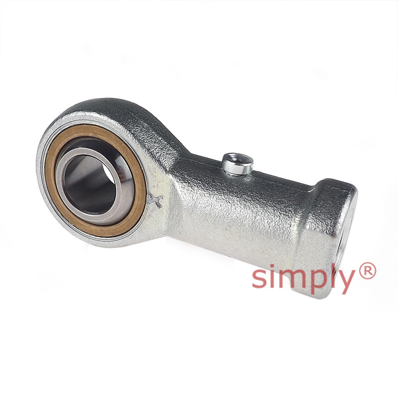 Fluro GILXS25 Left Hand Steel / Bronze Female Plain Rod End M24x2 Thread