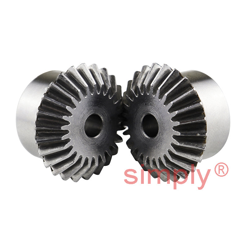 SBM30/20 Metric En8 Steel Mitre Gear (Set of 2) 20 Tooth 3.0 MOD 20 Deg Pressure Angle