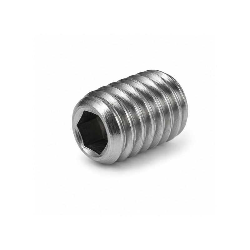 M12x70 Metric Steel Zinc Plated Flat Point Grub Screw 70mm Length 1.75mm Pitch