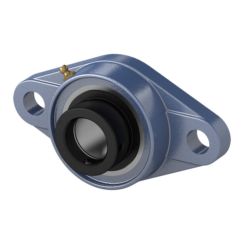 HCFL206-17 Imperial Two Bolt Cast Iron Oval Housing with 1-1/16 inch Eccentric Collar Insert