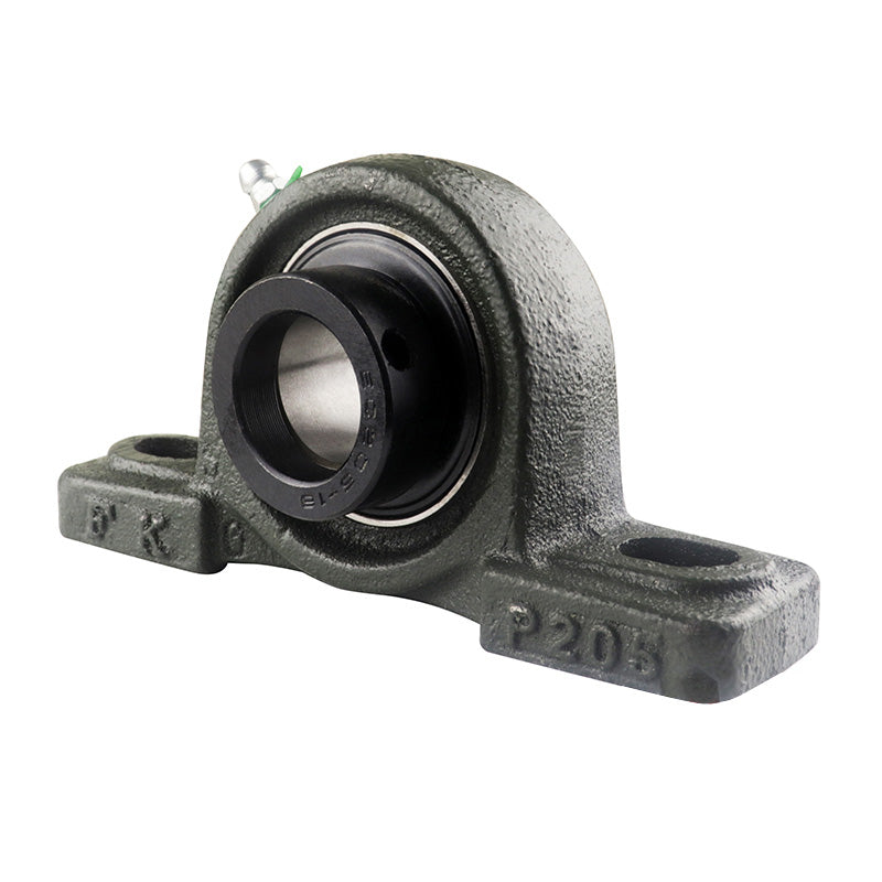 HCP205 Metric Cast Iron Two Bolt Pillow / Plummer Block Housing with 25mm Eccentric Collar Insert