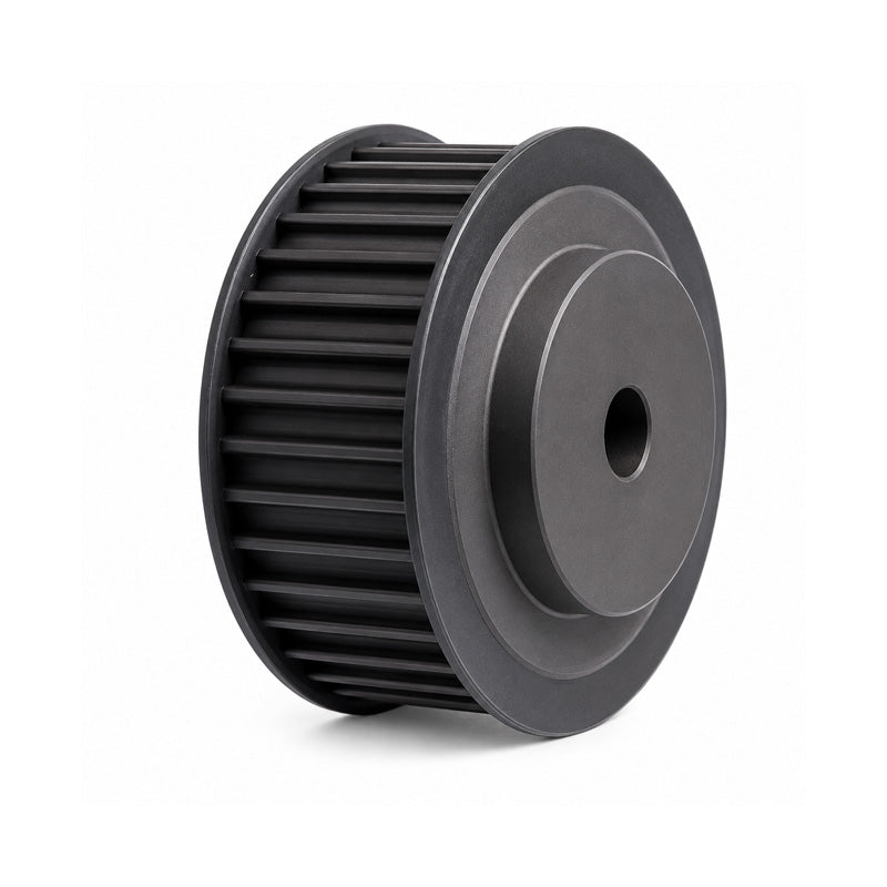 TL22-H-100F - 1/2 inch Pitch 22 Tooth Flanged Tapered Bore Steel Timing Pulley for 1 inch Wide Belts