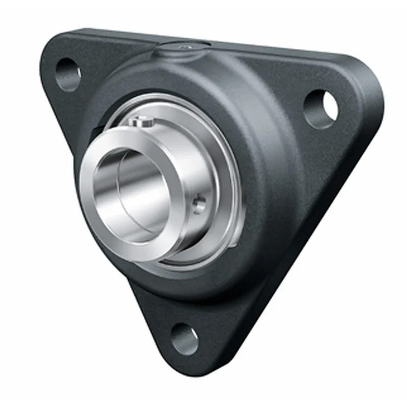 INA PCFTR20XL Three Bolt Cast Iron Triangular Housing Unit with Eccentric Collar Insert 20mm Bore