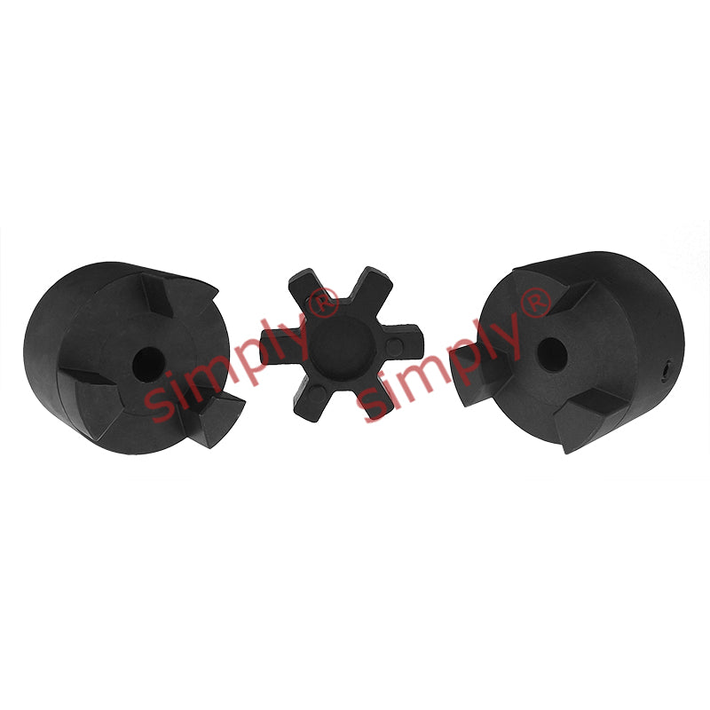 Major Brand L095B/L095B Pilot Bored Jaw Coupling Assembly Max Bore 28mm with Nitrile Rubber Insert