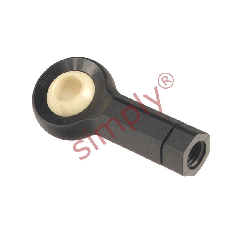 igubal KBRM10CLMH Right Hand Female Plastic Rod End with Hexagon Body 10mm Bore M10 Thread 