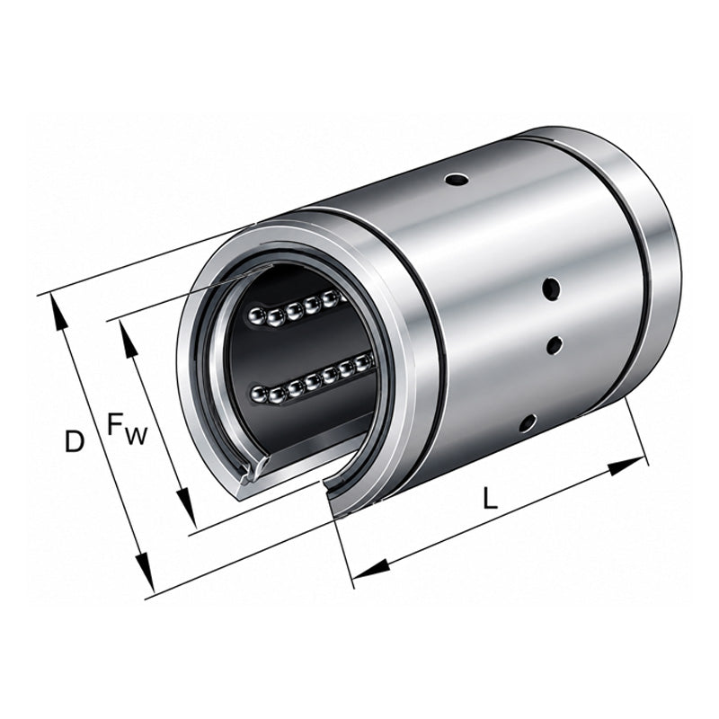 INA KBO40PPAS Relubricatable Linear Ball Bushing with Contact Seals 40x62x80mm