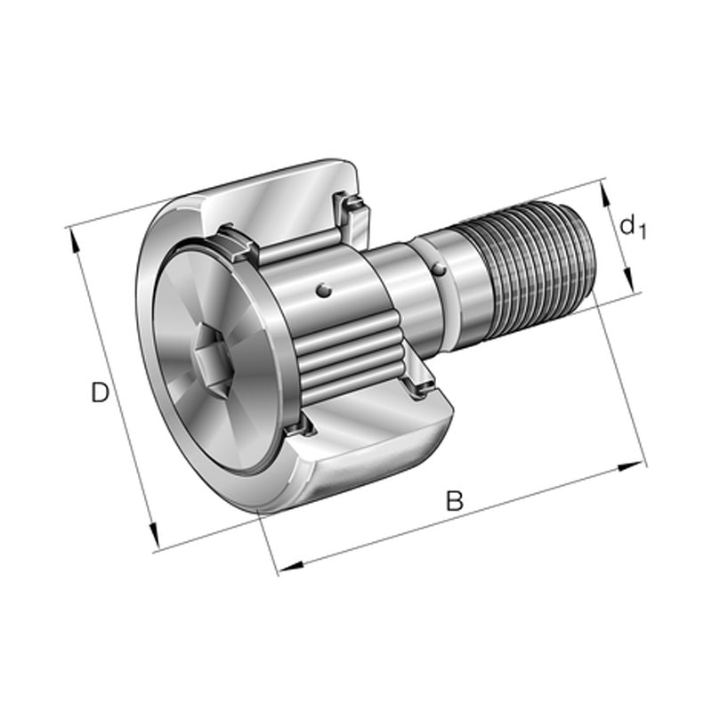 INA KRV26-X-PP-A Stud Type Track Roller 10x26x36mm - Allow 1-2 Days - Contact Us For Faster Delivery