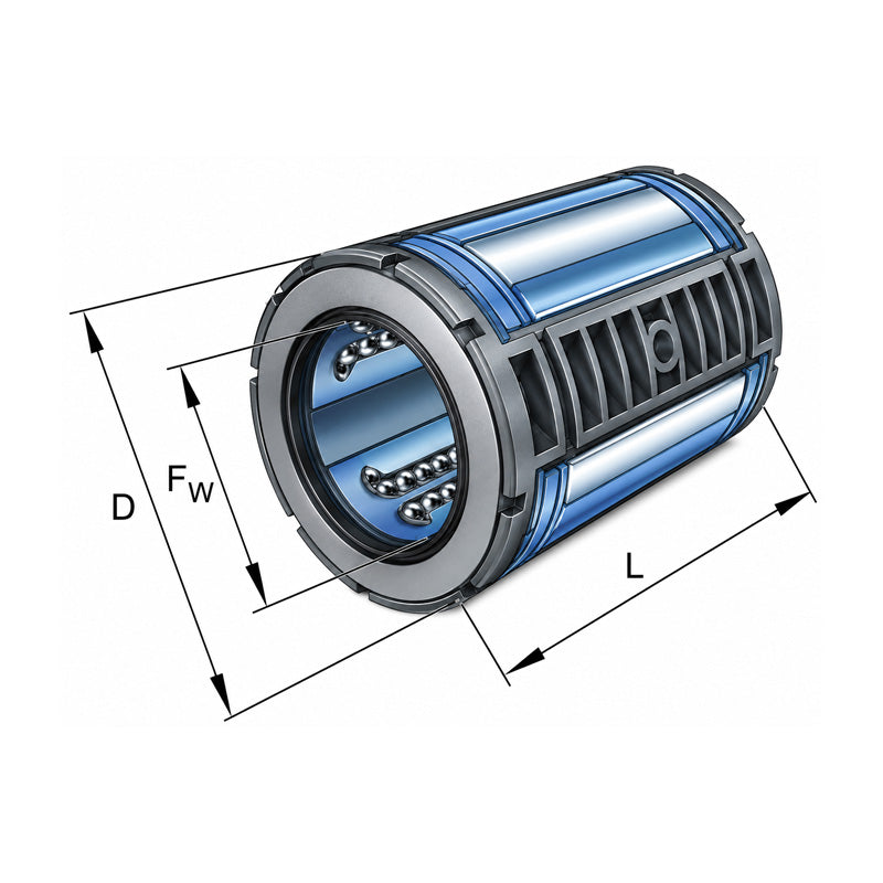 INA KS20PP Closed Self Aligning Linear Ball Bushing with Contact Seals 20x32x45mm