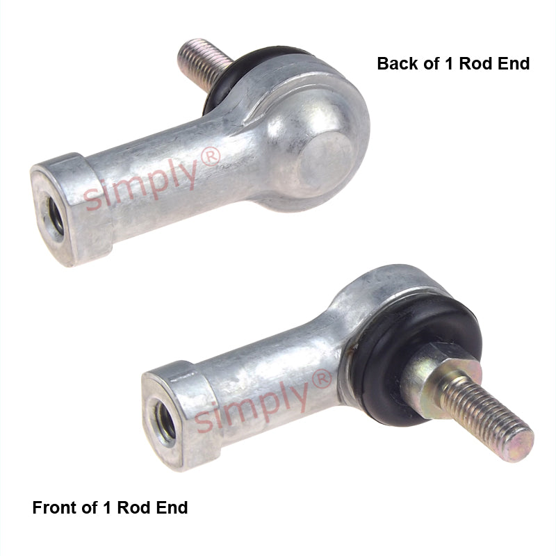 IKO LHSA4L Left Hand Metric Steel / Steel Studded Low Carbon Steel Bushing no Dust Cover L-Ball Rod End M4x0.7 Thread