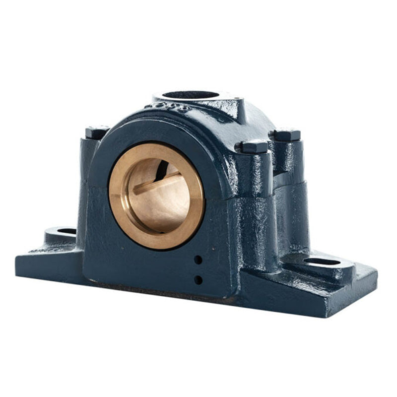 Major Brand LR80E Imperial Split Cast Iron Two Bolt Pillow / Plummer Block Housing with 5 inch Bore Gunmetal Bush Insert - Allow 3-4 Weeks