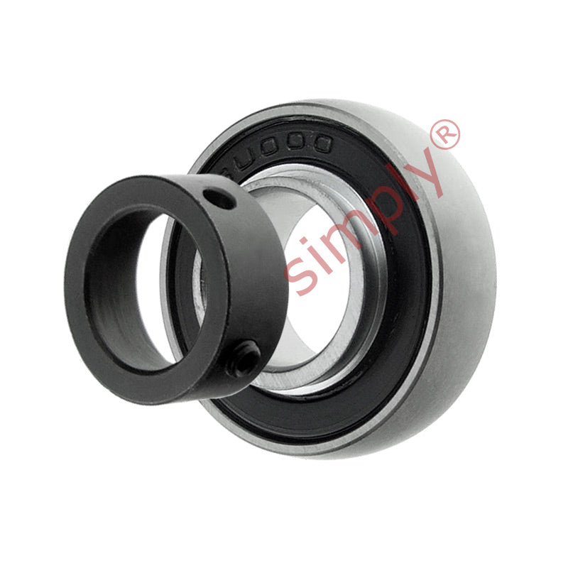 U004 Metric Eccentric Collar Type Bearing Insert with 20mm Bore 42mm Outside Dia