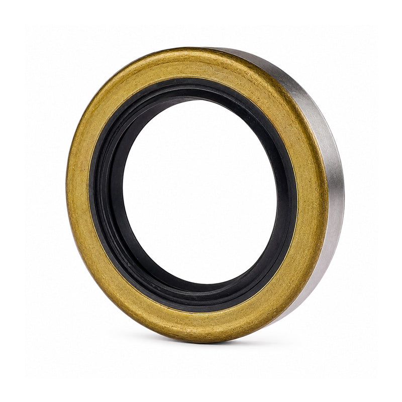 0.37x0.62x0.12 inch Metal Cased Nitrile Rubber Rotary Shaft Oil Seal Springless Design VB Style