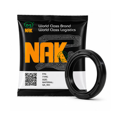 NAK 54x62x7mm Nitrile Rubber Double Lip Rotary Shaft Oil Seal with Garter Spring TC