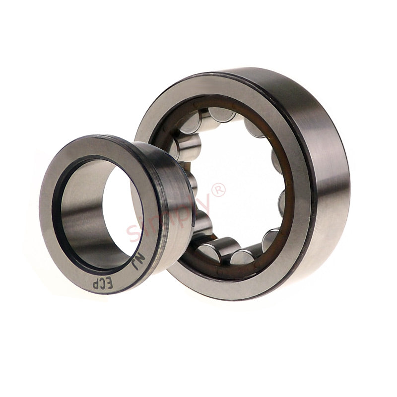 SKF NJ218ECPC3 Single Row Cylindrical Roller Bearing with Polyamide Cage 90x160x30mm