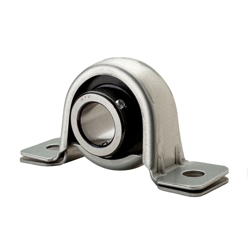NTN M-AELPP207-104 Imperial Pressed Steel Two Bolt Plummer Block Housing with 1-1/4 inch Eccentric Collar Insert - Allow 2-3 Days