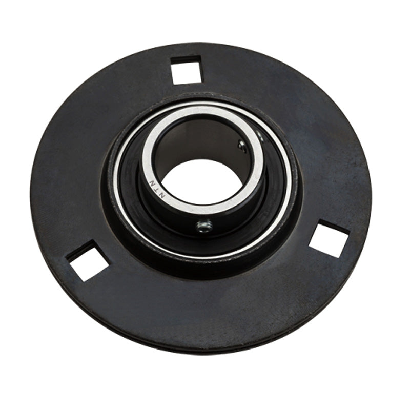 NTN ASPF206 Round 3 Bolt Pressed Steel Bearing Housing with 30mm Insert - Allow 2-3 Days