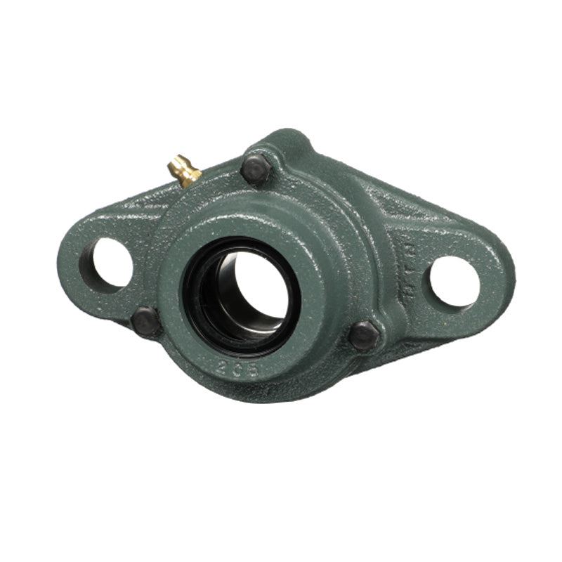 NTN C-UKFL313SD1/HS2313X Imperial Two Bolt Cast Iron Oval Housing with Cast Iron Cover - Open Version - Insert and Adaptor Sleeve Fits 2-3/8 inch Shaft - Allow 2-3 Days