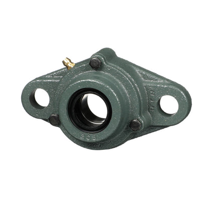 NTN C-UKFL322D1/H2322X Metric Two Bolt Cast Iron Oval Housing with Cast Iron Cover - Open Version - Insert and Adaptor Sleeve Fits 100mm Shaft - Allow 2-3 Days