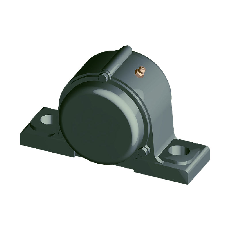 NTN CM-UCPX09-112D1 Imperial Cast Iron Two Bolt Pillow / Plummer Block Housing with 1-3/4 inch Bore Insert with Cast Iron Cover - Closed Version - Allow 2-3 Days