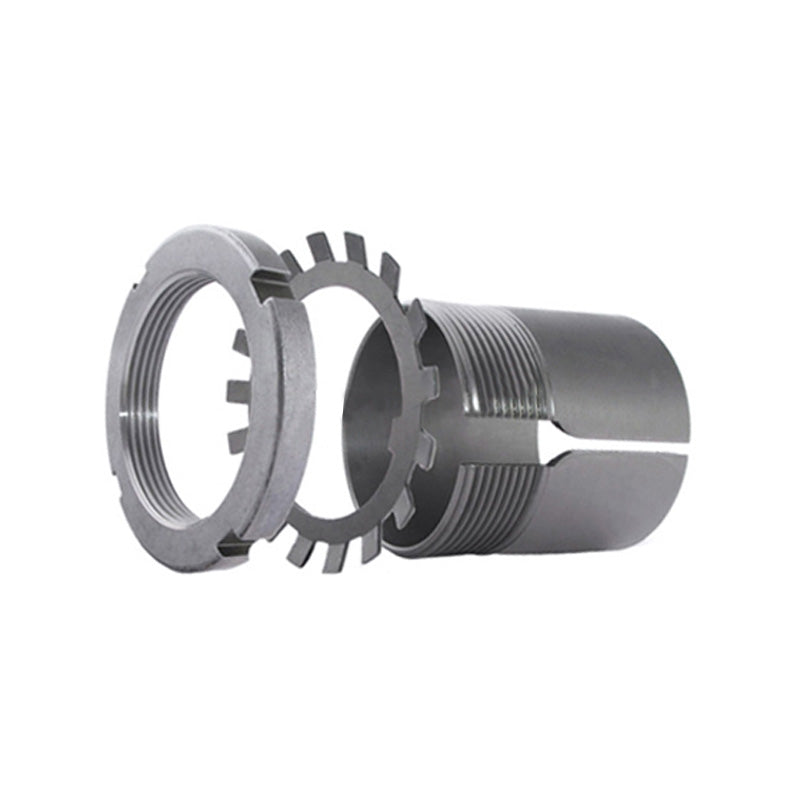 NTN S-UKFC210SD1/HS2310 Imperial Four Bolt Cast Iron Round Flanged Housing with Steel Plate Cover - Open Version - Insert and Adaptor Sleeve Fits 1-5/8 inch Shaft - Allow 2-3 Days