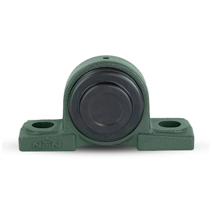 NTN M-SM-UCP206-103D1 Imperial Cast Iron Two Bolt Pillow / Plummer Block Housing with 1-3/16 inch Bore Insert with Steel Plate Cover - Closed Version - Allow 2-3 Days