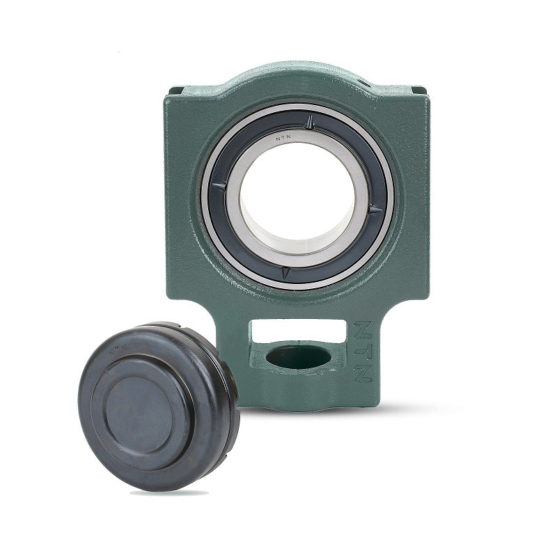 NTN SM-UKT213D1/H2313X Metric Cast Iron Take Up Unit with Steel Plate Cover - Closed Version - Insert and Adaptor Sleeve Fits 60mm Shaft - Allow 2-3 Days