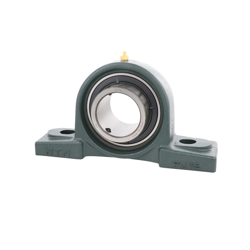 NTN UCPX18-307D1 Imperial Cast Iron Two Bolt Pillow / Plummer Block Housing with 3-7/16 inch Bore Insert - Allow 2-3 Days