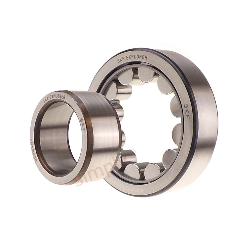 SKF NJ2320ECJ Single Row Cylindrical Roller Bearing with Pressed Steel Cage 100x215x73mm