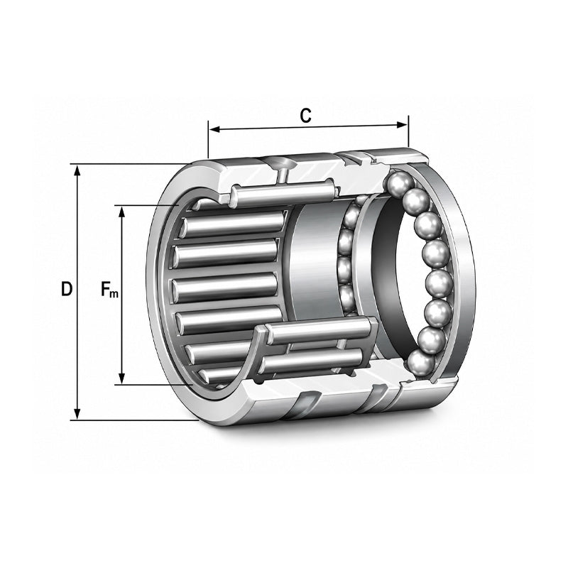 INA NX17-Z-XL Needle Roller/Axial Ball Bearing 17x26x28mm - Allow 1-2 Days - Contact Us For Faster Delivery