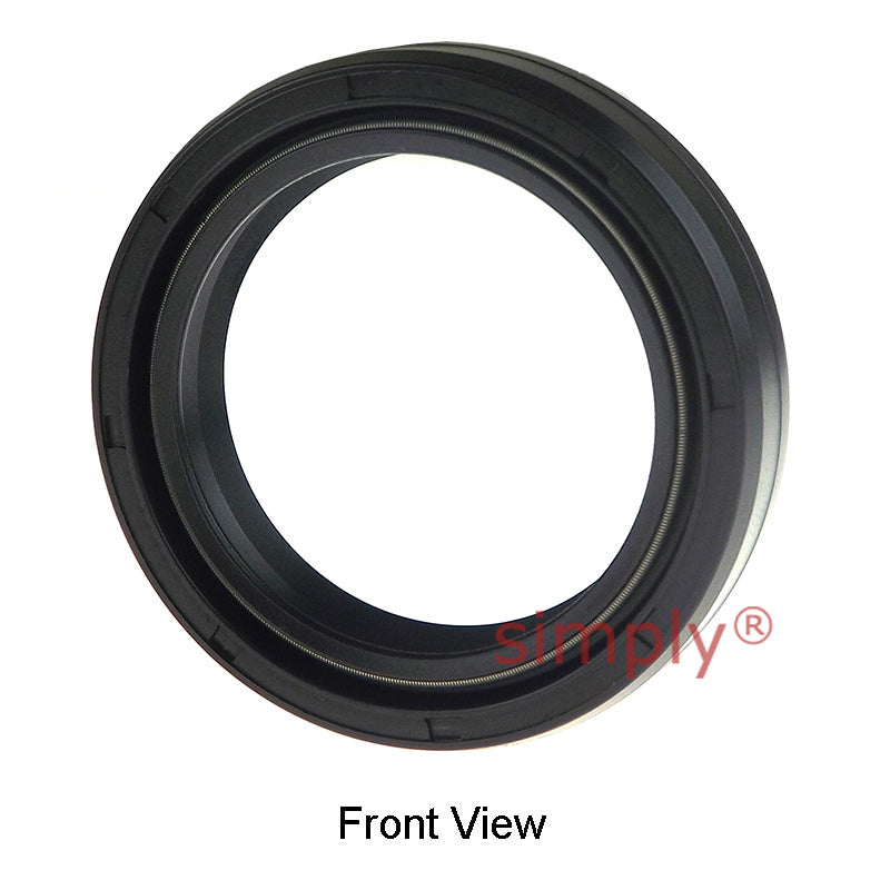 38x52x11DC4SS Metric Fork and Damper Nitrile Rubber Oil Seal with 2 Opposite Facing Individually Sprung Sealing Lips and Raised Outer Sealing Band on Outside Diameter