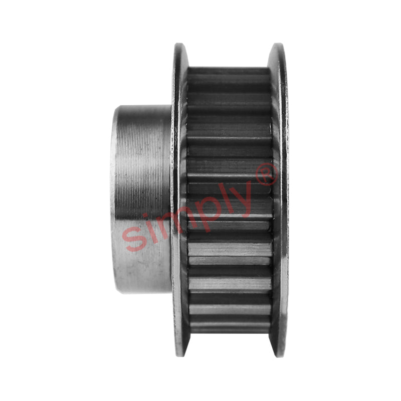 P32-XL-037F - 1/5 inch Pitch 32 Tooth Flanged Pilot Bore Aluminium Timing Pulley for 3/8 inch Wide Belt