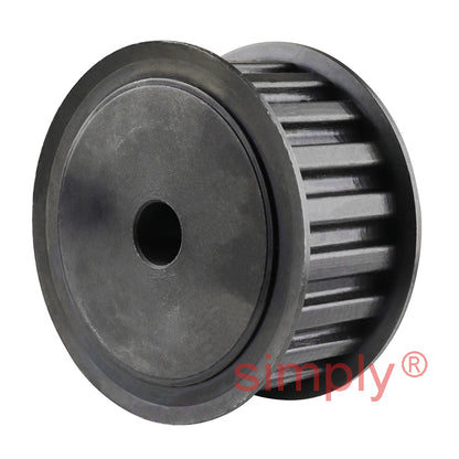 P17-XL-037FST - 1/5 inch Pitch 17 Tooth Flanged Pilot Bore Steel Timing Pulley for 3/8 inch Wide Belt