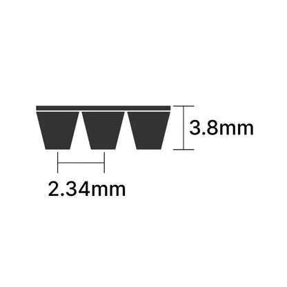 Pix 1333PJ/525J Poly V Multiple Ribbed Belt 1333mm/52.5 inch Length with 4 Ribs