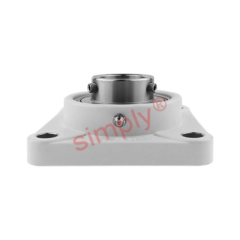 RHP PSF1-1/4CR Thermo Plastic Four Bolt Square Flange Housing with 1-1/4 inch Bore Stainless Insert
