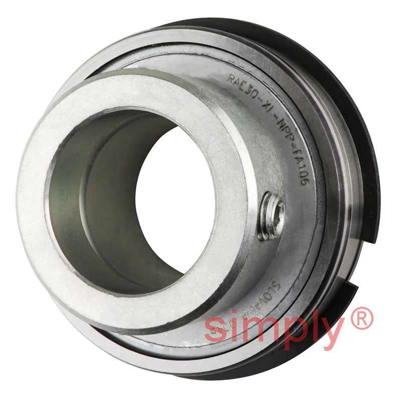 INA RAE30XLNPPNR Metric Parallel Outer Bearing Insert with P Seals and Slots in Outer Ring 30x62x35.8mm
