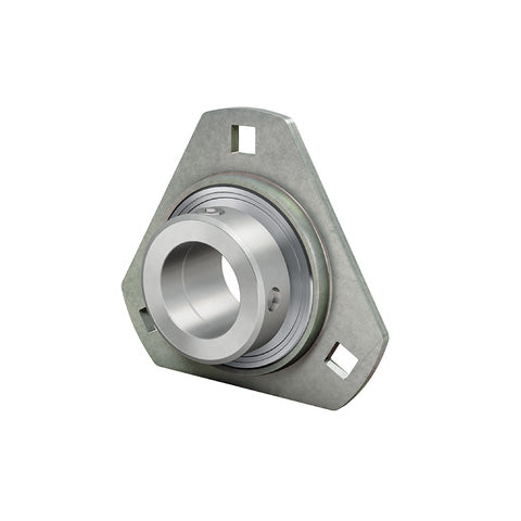 INA RATR35XL Three Bolt Sheet Steel Triangle Housing with Eccentric Collar Insert 35mm Bore