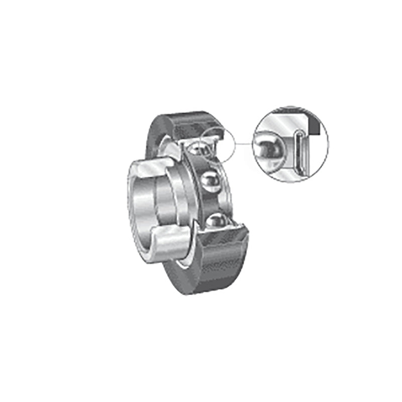 INA RCRB25/57FA106 Metric Bearing Insert with Rubber Interliner and P Seals and Eccentric Collar 25x57.3x31mm