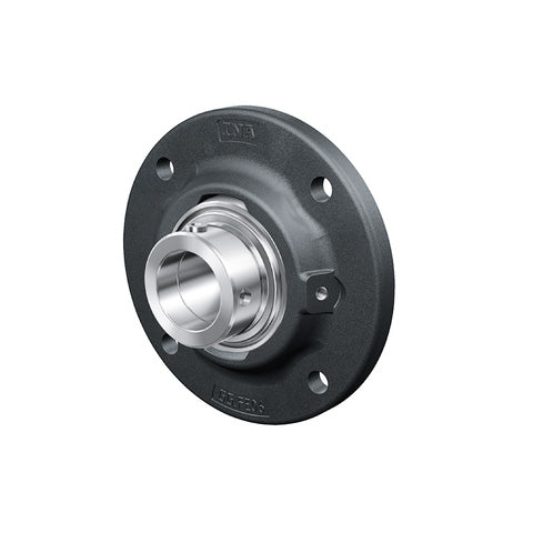 INA RFE30XL Four Bolt Cast Iron Round Housing with Eccentric Collar Insert 30mm Bore